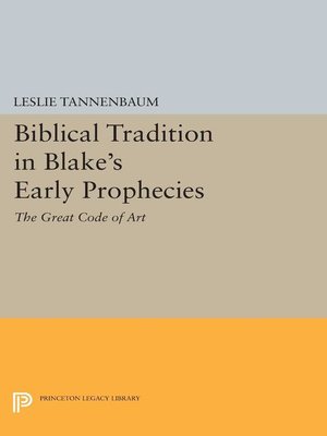 cover image of Biblical Tradition in Blake's Early Prophecies